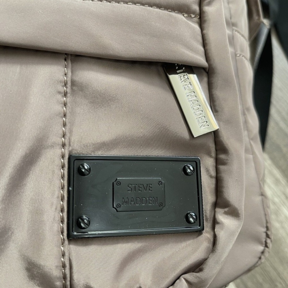 Steve Madden Tan Backpack Modern Design - Picture 3 of 10